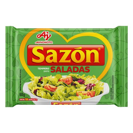 Tempero para saladas sazón pacote com 12 unidades