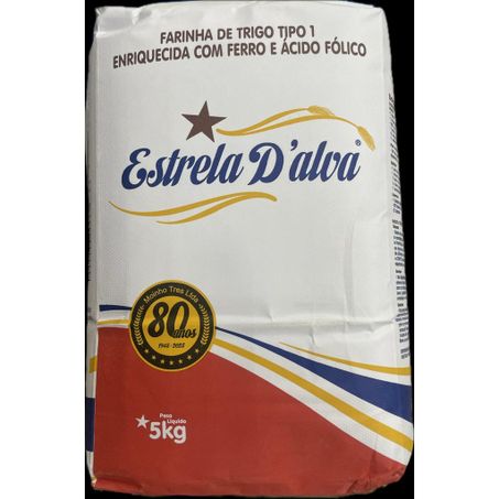 Farinha trigo estrela dalva t1 5kg