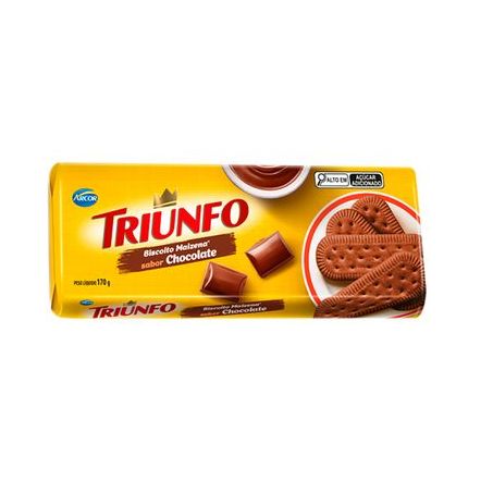 BISCOITO MAIZENA CHOCOLATE TRIUNFO 170G 