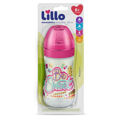 Mamadeira Lillo Div Super 260Ml Rosa