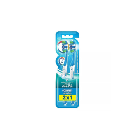Escova Dental Oral-B Comp 5X Limpeza Leve 2 Pague 1