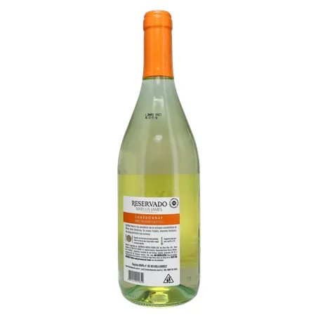 Vinho Brasileiro Branco Meio Seco Marcus James Chardonnay Serra Gaúcha Garrafa 750ml 360-20