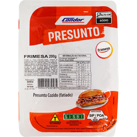 Presunto Frimesa Condor 200g - Fatiado