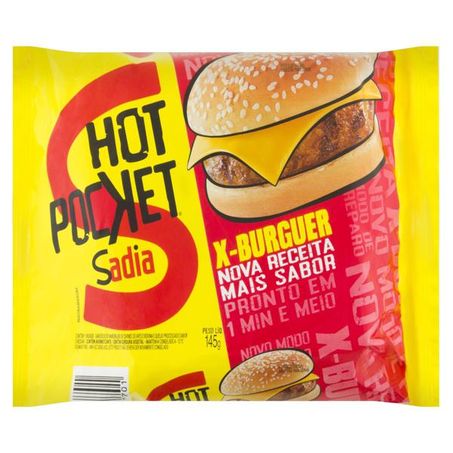 Hot pocket sadia 145g x burguer