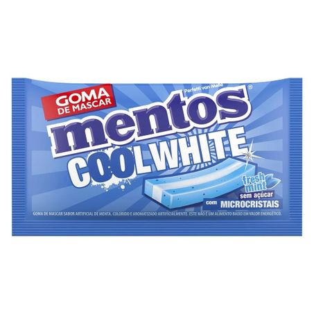 Goma de mascar mentos cool white tutti fresh 8,5gr