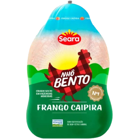 SEARA NHO BENTO FRANGO CAIPIRA PEDAÇO SEM TEMPERO CONGELADO KG