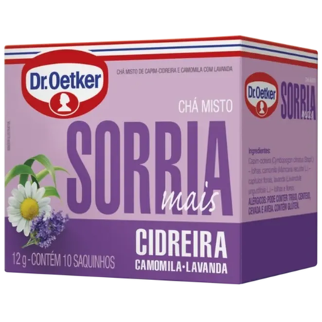 Cha cx dr oetker 10un 12g sorria mais cidreira