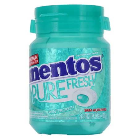 Goma De Mascar Mentos Pure Fresh S/Açúcar Wintergreen Pt 56g  360-2