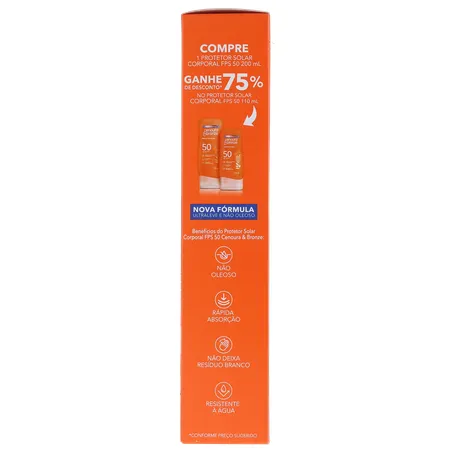 Protetor solar corporal cenoura e bronze 360-9