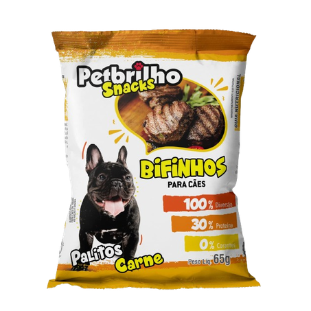 Bifinho para Cães Petbrilho Palitos de Carne 65g