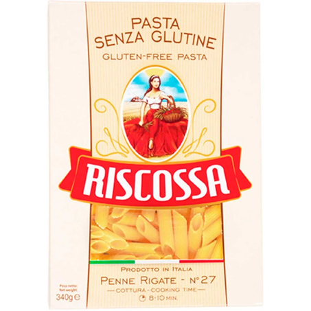 MACARRAO RISCOSSA 340G PENE ZITE SEM GLUTEN