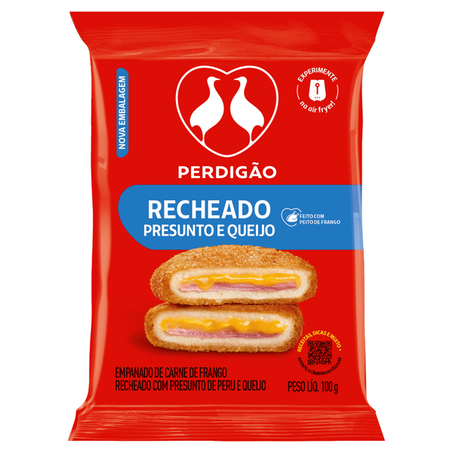 Steak de Frango Perdigão Recheado Presunto e Queijo 100g