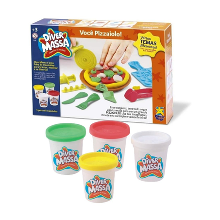 MASSA MODELAR DIVERTOYS VOCÊ PIZZAIOLO REF. 8059