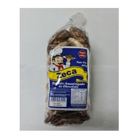 Biscoito do zeca 300gr amanteigado de chocolate