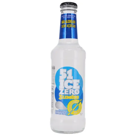 Bebida 51 Ice Sem Álcool Zero Açúcar 3 Limões Vidro 275ml 
 