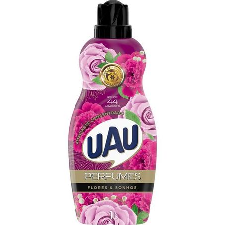 Amaciante de Roupas Concentrado Uau Perfumes Flores & Sonhos Frasco 1lt