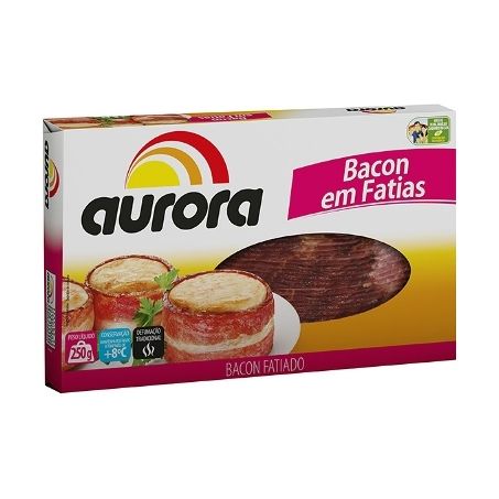 Bacon aurora 250gr fatiado defumado