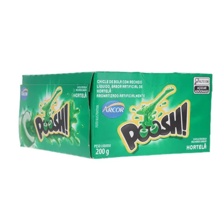 Chicle de Bola Poosh com Recheio de Hortelã Caixa 200gr 360-33