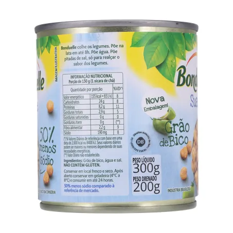 Grao de bico bonduelle suave lt200g 360-9