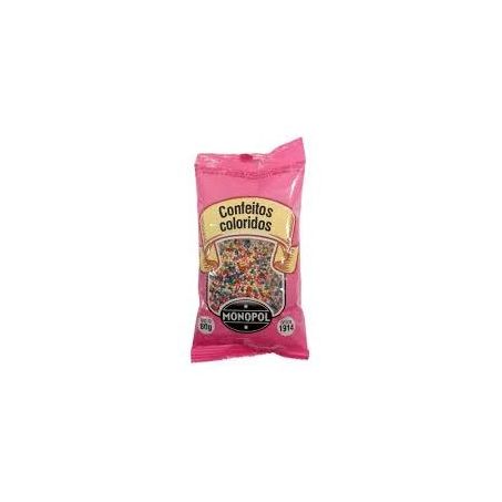 Confeito monopol colorido 40g