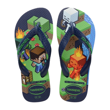 CHINELO HAVAIANAS INF MINECRAFT MARINHO 25/26