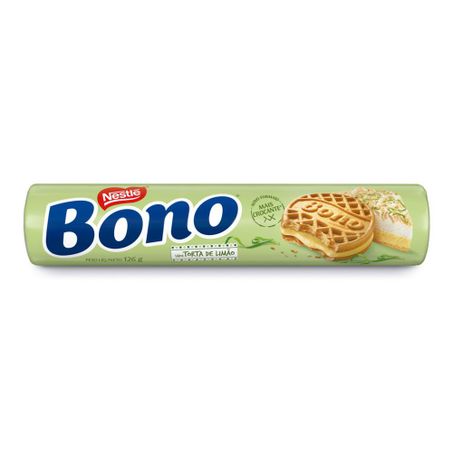 Biscoito Nestlé Bono Recheado Torta De Limão Pacote 126g 
 