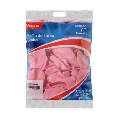 Balao regina c/50 n°7 rosa