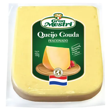 Queijo gran mestri gouda fracionado 150g