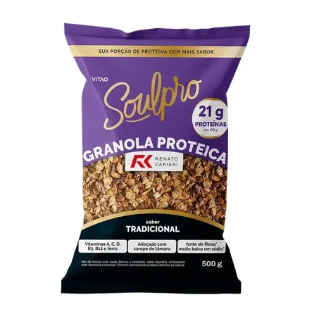 GRANOLA PROTEICA TRADICIONAL RC SOULPRO 500 G - VITAO