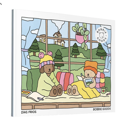 LIVRO VITROLA COLORIR BOBBIE GOODS DIAS FRIOS
