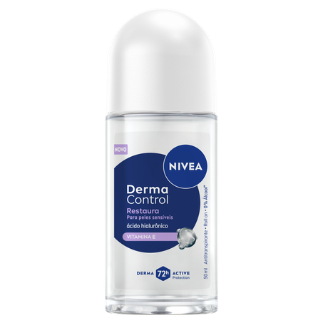 Antitranspirante Roll-on Nivea Derma Control Restaura Frasco 50ml