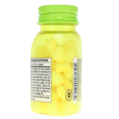 Pastilha Mentos Kiss Suor Limão Ácido Frasco com 55un - 38.5gr 360-17