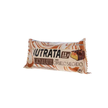 BARRA DE PROTEÍNA NUTRATA BACIO DI LATTE CARAMELO SALGADO 45G 360-5