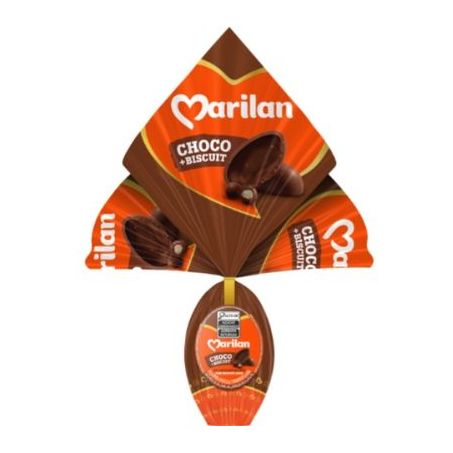 Ovo de Páscoa ao Leite Marilan Choco Biscuit 140g
