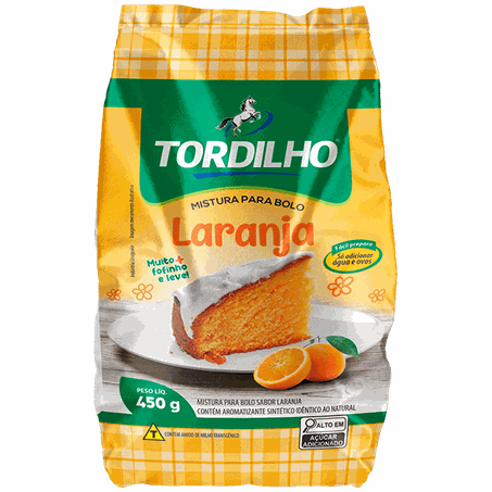 Mistura bolo tordilho laranja 450 g