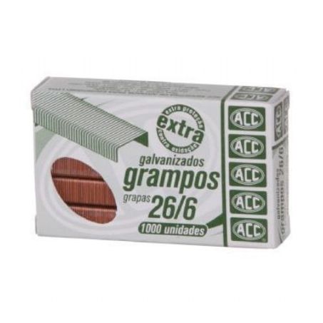 Grampo Para Grampeador/6 Cobreado C/1000