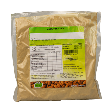 ZEDOARIA EM PÓ 100G