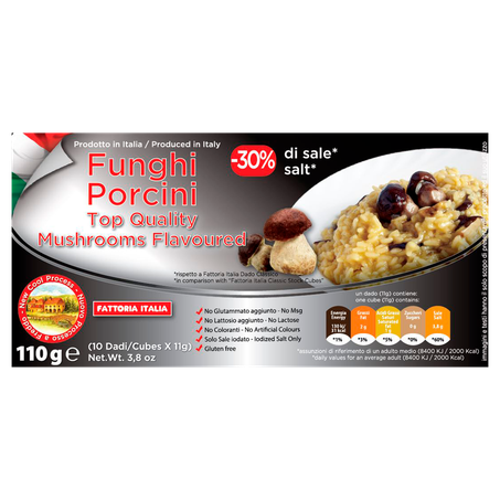 Caldo Fattoria Italia Top Quality Sabor Funghi Porcini 110g