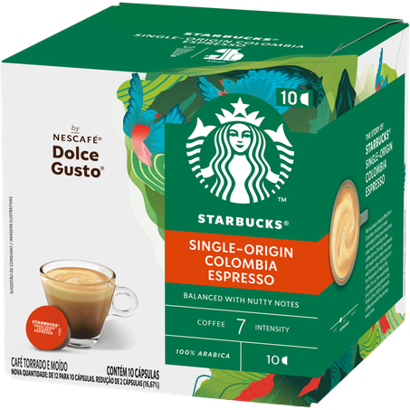 Cafe starbucks 55g colombia esp 10cap