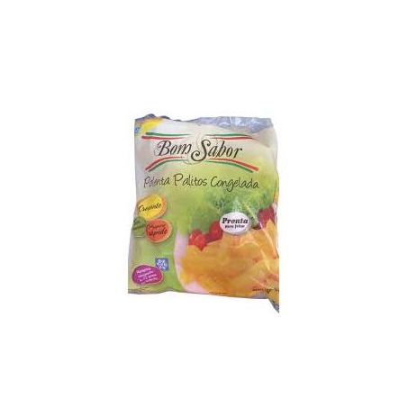 Polenta fatiada bom sabor palito congelada 1kg