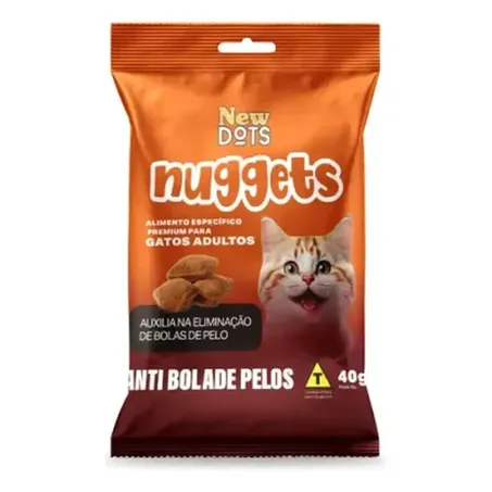 Petisco Nuggtes New Dots 40g Gato Controle Ph Urinario
