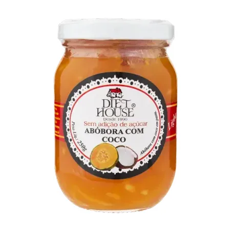 Doce Diet House 250g Abobora C/Coco