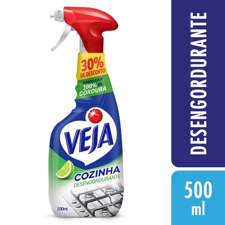 LIMPADOR DESENGORDURANTE COZINHA LIMÃO VEJA COM BORRIFADOR