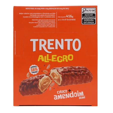 Choc wafer trento allegro 26g c/16