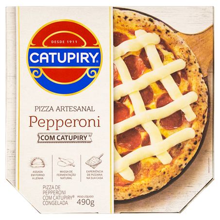 PIZZA ARTESANAL PEPPERONI CATUPIRY