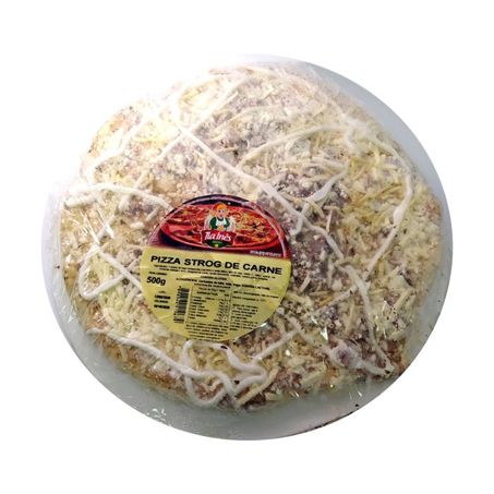 Pizza tia inês strogonoff de carne 500g