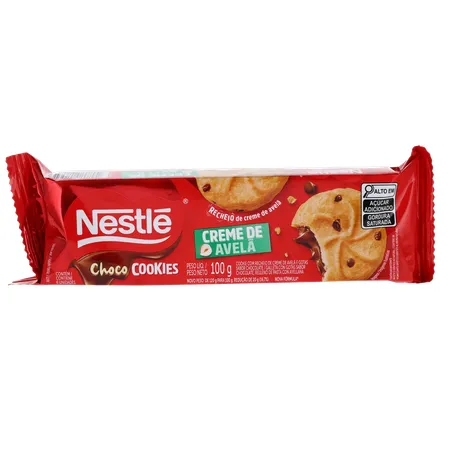 Biscoito Cookies Nestle Recheado Avelã 100g
