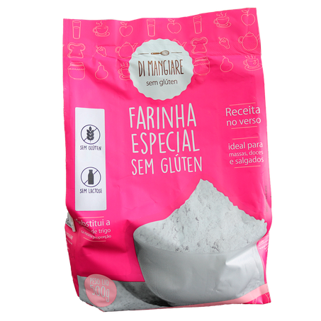 FARINHA ESPECIAL SEM GLÚTEN E SEM LACTOSE 500G - DI MANGIARE