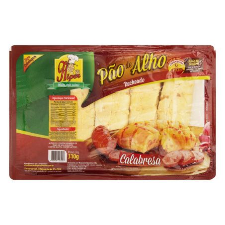 Pão de Alho Recheio Calabresa Hiper