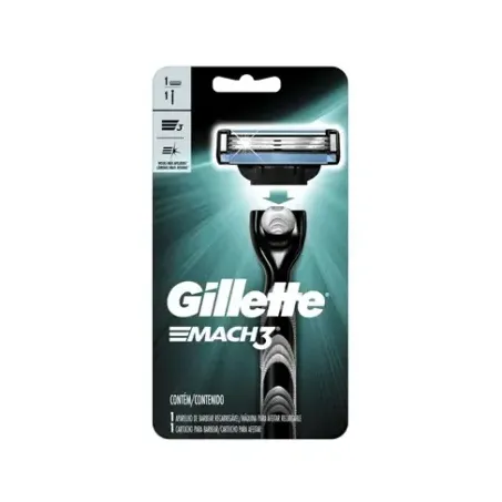Aparelho Barbear Gillette Mach 3 Regular 